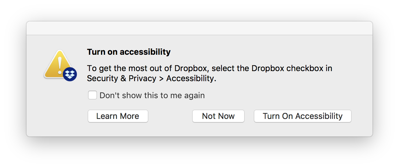 which dropbox do i need for mac
